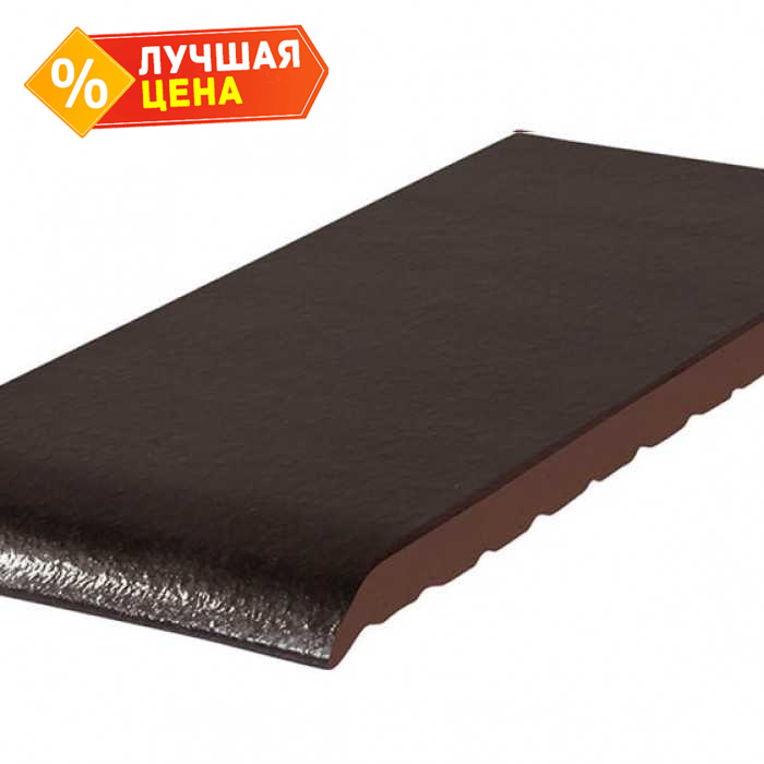 Клинкерный подоконник KING KLINKER 17 Onyx black, 220*120*15 мм