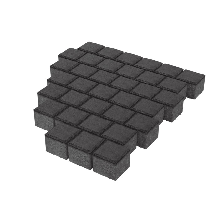 Тротуарная плитка Stellard Квадрат 100х100х60 мм Черный
