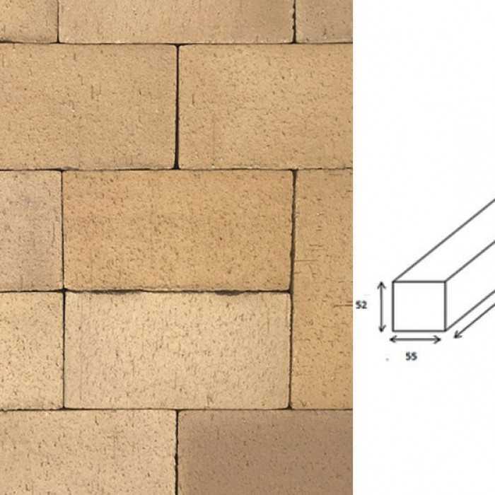 Клинкерная брусчатка Muhr №02 Gelb-bunt, 240x55x52 мм