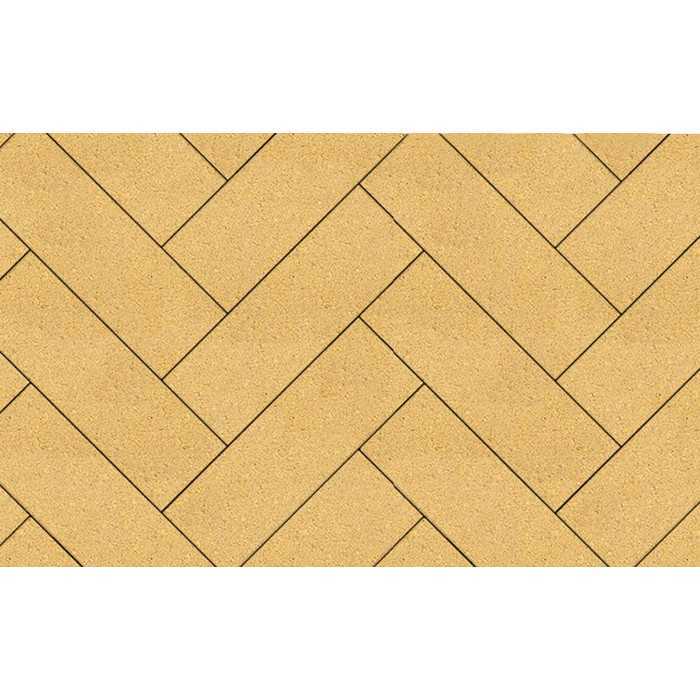 Плитка тротуарная Паркет Б.6.П.8 гладкий желтый 600x200x80 мм