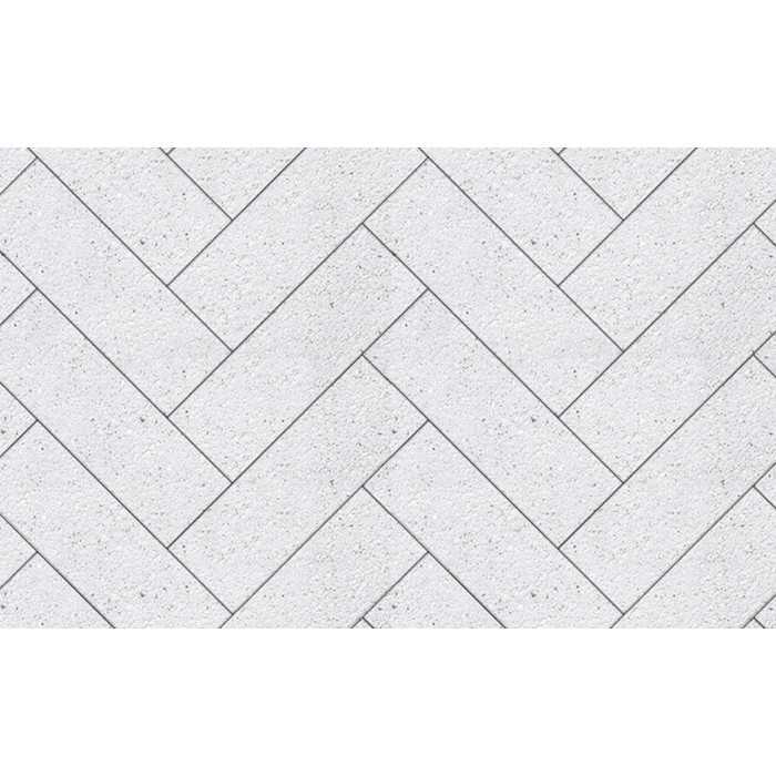 Плитка тротуарная Паркет Б.6.П.8 Стоунмикс белый 600x200x80 мм